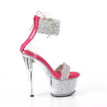 Load image into Gallery viewer, Tacones Pleaser SKY-327RSI Plata H. Rosa