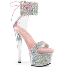 Load image into Gallery viewer, Tacones Pleaser SKY-327RSI Plata B. Rosa