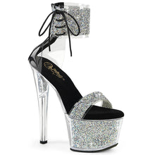 Cargar imagen en el visor de la galería, Tacones Pleaser SKY-327RSI Plata Negro