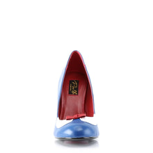Load image into Gallery viewer, Tacones Pin Up Couture SMITTEN-05 Navy Azul Blanco