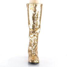 Load image into Gallery viewer, Botas Bordello SPECTACUL-300SQ Dorado Sequins