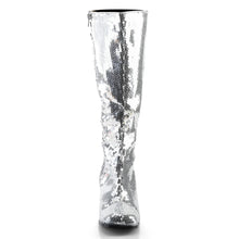 Load image into Gallery viewer, Botas Bordello SPECTACUL-300SQ Plata Sequins