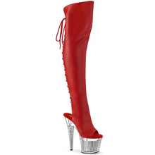 Load image into Gallery viewer, Tacones Pleaser SPECTATOR-3019 Rojo Piel Sintética