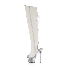Load image into Gallery viewer, Tacones Pleaser SPECTATOR-3019 Blanco Piel Sintética