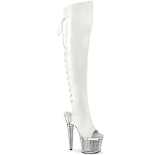 Load image into Gallery viewer, Tacones Pleaser SPECTATOR-3019 Blanco Piel Sintética