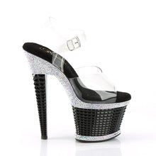 Load image into Gallery viewer, Tacones Pleaser SPECTATOR-708RS Transparente Negro