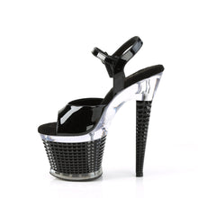 Load image into Gallery viewer, Tacones Pleaser SPECTATOR-709 Negro Charol Transparente