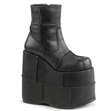 Load image into Gallery viewer, Zapatos con plataforma Demonia STACK-201 Negro Piel vegana