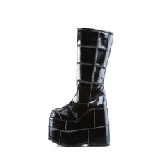 Load image into Gallery viewer, Zapatos con plataforma Demonia STACK-301 Negro Pat