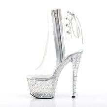 Load image into Gallery viewer, Tacones Pleaser STARDANCE-1018C-7 Transparente Plata