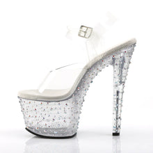 Cargar imagen en el visor de la galería, Tacones Pleaser STARDANCE-708 Transparente Plata