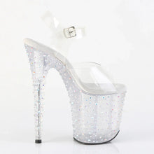 Cargar imagen en el visor de la galería, Tacones Pleaser STARDANCE-808 Transparente Plata