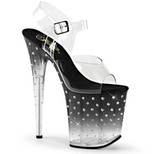 Cargar imagen en el visor de la galería, Tacones Pleaser STARDUST-808T Transparente Negro