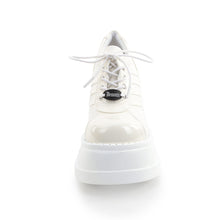 Carregar imagem no visualizador da galeria, Sapatos de plataforma Demonia STOMP-08-1 - Verniz off-white / Pele vegan