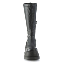 Load image into Gallery viewer, Botas Demonia STOMP-200 Negro Stretch Piel vegana