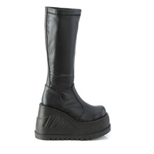 Load image into Gallery viewer, Botas Demonia STOMP-200 Negro Stretch Piel vegana
