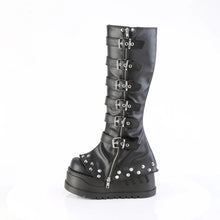 Load image into Gallery viewer, Botas Demonia STOMP-223 Negro Piel vegana