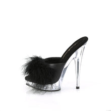 Cargar imagen en el visor de la galería, Tacones Fabulicious SULTRY-601F Negro Pu Marabou