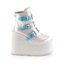 Load image into Gallery viewer, Botines Demonia SWING-105 Pearl Iridescent Piel vegana