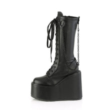 Load image into Gallery viewer, Botas Demonia SWING-150 Negro Stretch Piel vegana