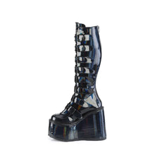 Load image into Gallery viewer, Botas Demonia SWING-815 Negro Holographic Pat