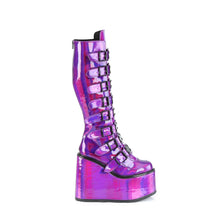 Load image into Gallery viewer, Botas Demonia SWING-815 Morado Holographic Pat