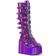 Load image into Gallery viewer, Botas Demonia SWING-815 Morado Holographic Pat