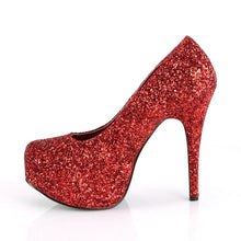 Load image into Gallery viewer, Tacones Pleaser Pink Label TEEZE-06GW Rojo Purpurina