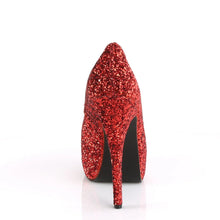 Load image into Gallery viewer, Tacones Pleaser Pink Label TEEZE-06GW Rojo Purpurina