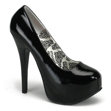 Load image into Gallery viewer, Tacones Pleaser Pink Label TEEZE-06W Negro Charol