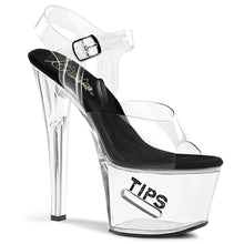 Load image into Gallery viewer, Tacones Pleaser TIPJAR-708-5 Transparente Negro
