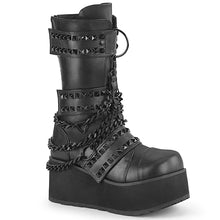 Load image into Gallery viewer, Zapatos con plataforma Demonia TRASHVILLE-138 Negro Piel vegana