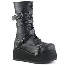 Load image into Gallery viewer, Zapatos con plataforma Demonia TRASHVILLE-205 Negro Piel vegana