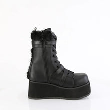 Load image into Gallery viewer, Zapatos con plataforma Demonia TRASHVILLE-218 Negro Piel vegana-Faux Fur