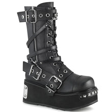 Load image into Gallery viewer, Zapatos con plataforma Demonia TRASHVILLE-250 Negro Piel vegana