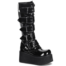Load image into Gallery viewer, Zapatos con plataforma Demonia TRASHVILLE-518 Negro Pat