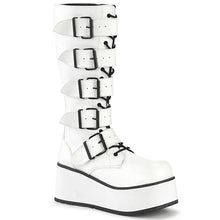 Load image into Gallery viewer, Zapatos con plataforma Demonia TRASHVILLE-518 Blanco Piel vegana