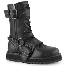 Load image into Gallery viewer, Zapatos con plataforma Demonia VALOR-220 Negro Piel vegana