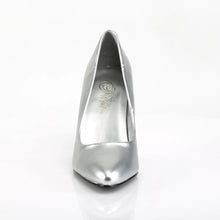 Load image into Gallery viewer, Zapatos Pleaser VANITY-420 Plata Piel Sintética