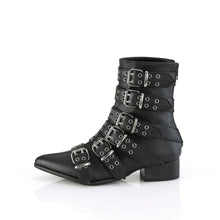 Load image into Gallery viewer, Zapatos con plataforma Demonia WARLOCK-70 Negro Piel vegana