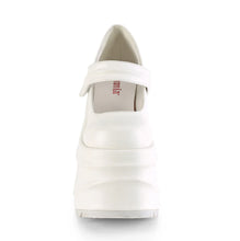 Load image into Gallery viewer, Zapatos con plataforma Demonia WAVE-32 Blanco Piel vegana