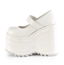 Load image into Gallery viewer, Zapatos con plataforma Demonia WAVE-32 Blanco Piel vegana