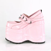 Load image into Gallery viewer, Zapatos con plataforma Demonia WAVE-48 B. Rosa Hologram Pat