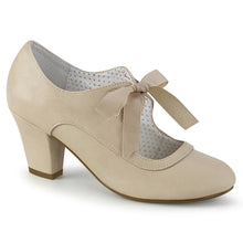 Load image into Gallery viewer, Tacones Pin Up Couture WIGGLE-32 Beige Piel Sintética