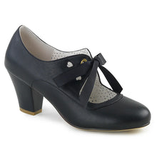 Load image into Gallery viewer, Tacones Pin Up Couture WIGGLE-32 Negro Piel Sintética