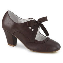 Load image into Gallery viewer, Tacones Pin Up Couture WIGGLE-32 Dark Marrón Piel
