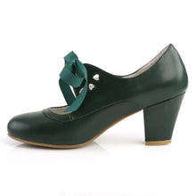 Carregar imagem no visualizador da galeria, Tacones Pin Up Couture WIGGLE-32 Dark Verde Piel