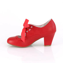 Load image into Gallery viewer, Tacones Pin Up Couture WIGGLE-32 Rojo Piel Sintética