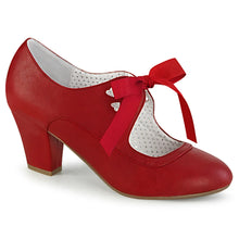 Load image into Gallery viewer, Tacones Pin Up Couture WIGGLE-32 Rojo Piel Sintética