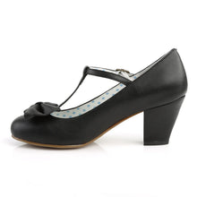 Load image into Gallery viewer, Tacones Pin Up Couture WIGGLE-50 Negro Piel Sintética